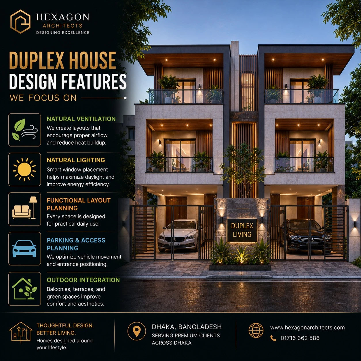 Duplex House Design Dhaka