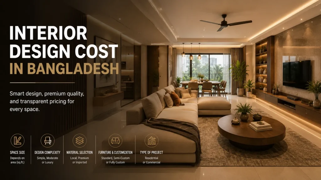 Interior Design Cost in Bangladesh: Complete Apartment & Office Pricing Guide