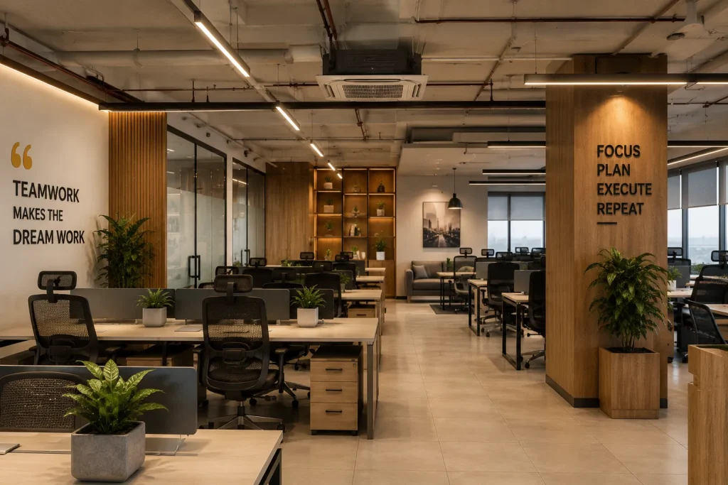 Modern office interior trends and workspace design in Dhaka