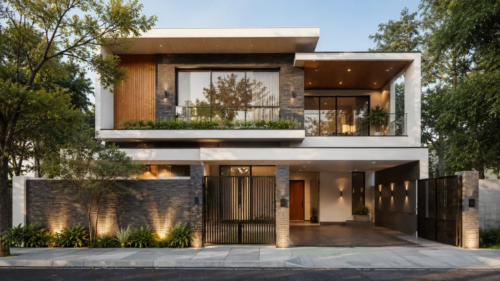 Modern house design ideas in Bangladesh with contemporary architectural style