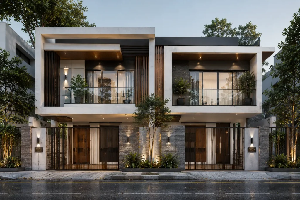 Modern house design ideas in Bangladesh with contemporary architectural style