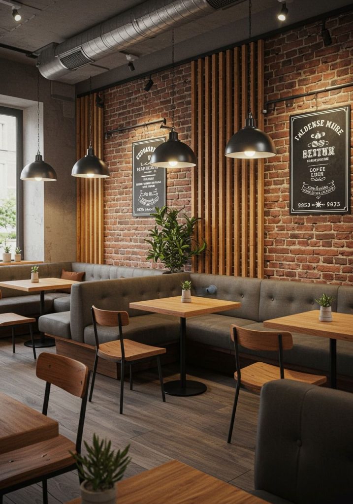 hexagon coffee-shop-interior